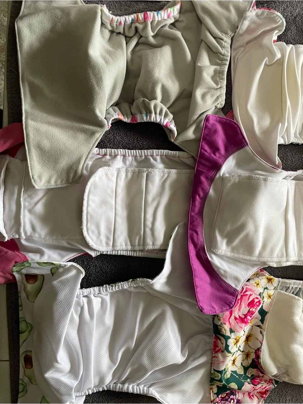Reusable Cloth Diaper - Pink & Magenta Set